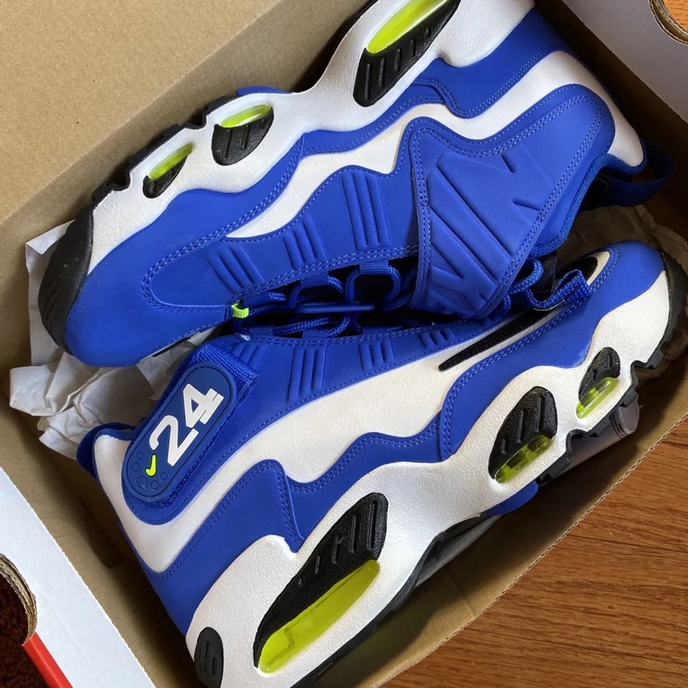 Mens Nike Air Griffey Max 1 2021 Varsity Royal Volt White Size 10.5 DJ5161-400